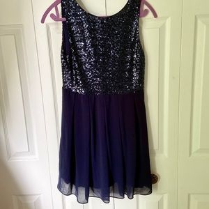 Sparkly navy dress